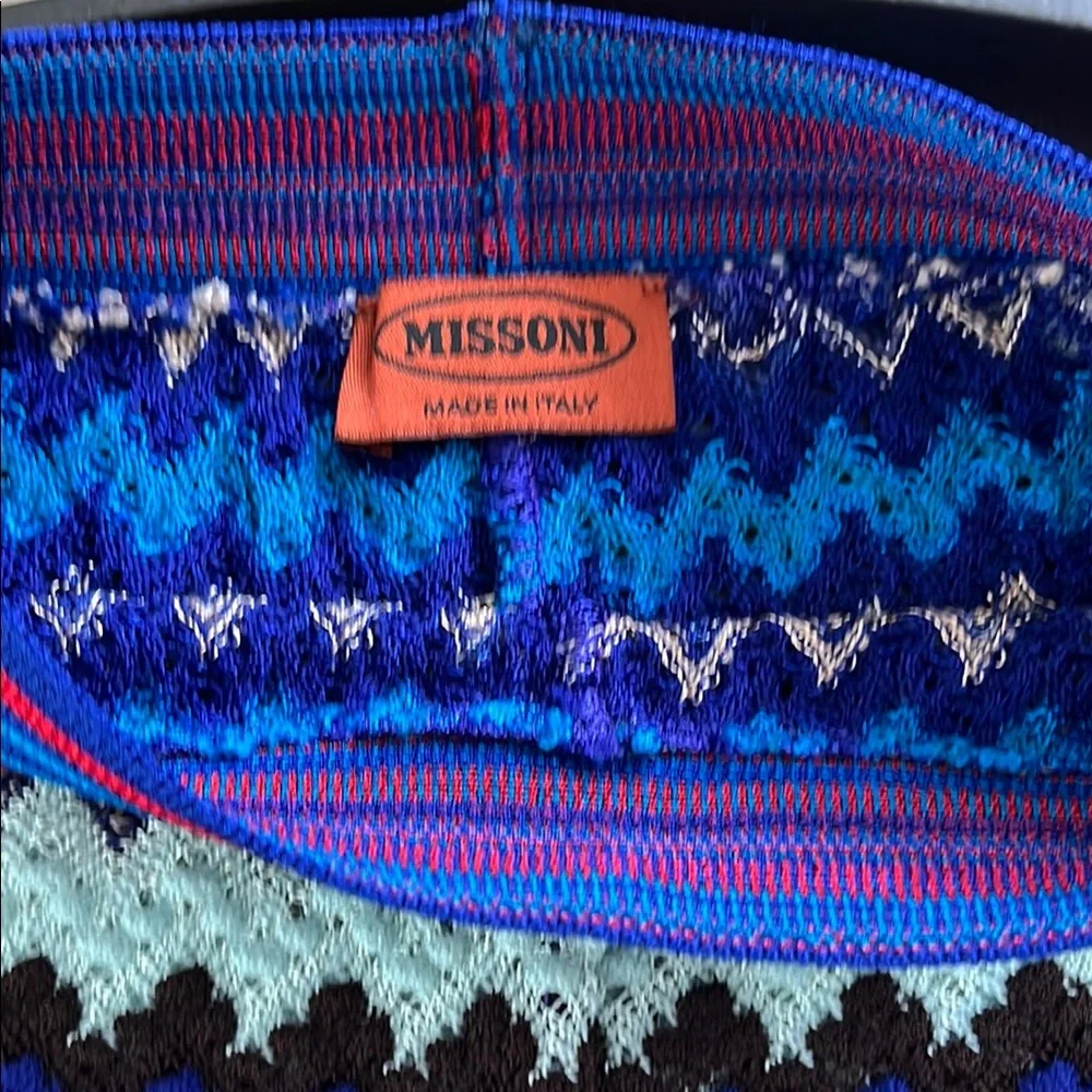 Missoni Multicolor Zigzag Knit Pants unlined - Picture 2 of 3